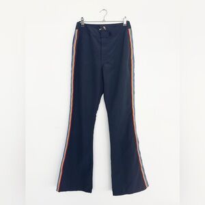 Bodywaves Vintage Rainbow Side Stripe Pants – Navy – Size 7 – EUC